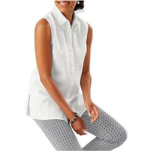 New Tommy  Bahama White Linen Top